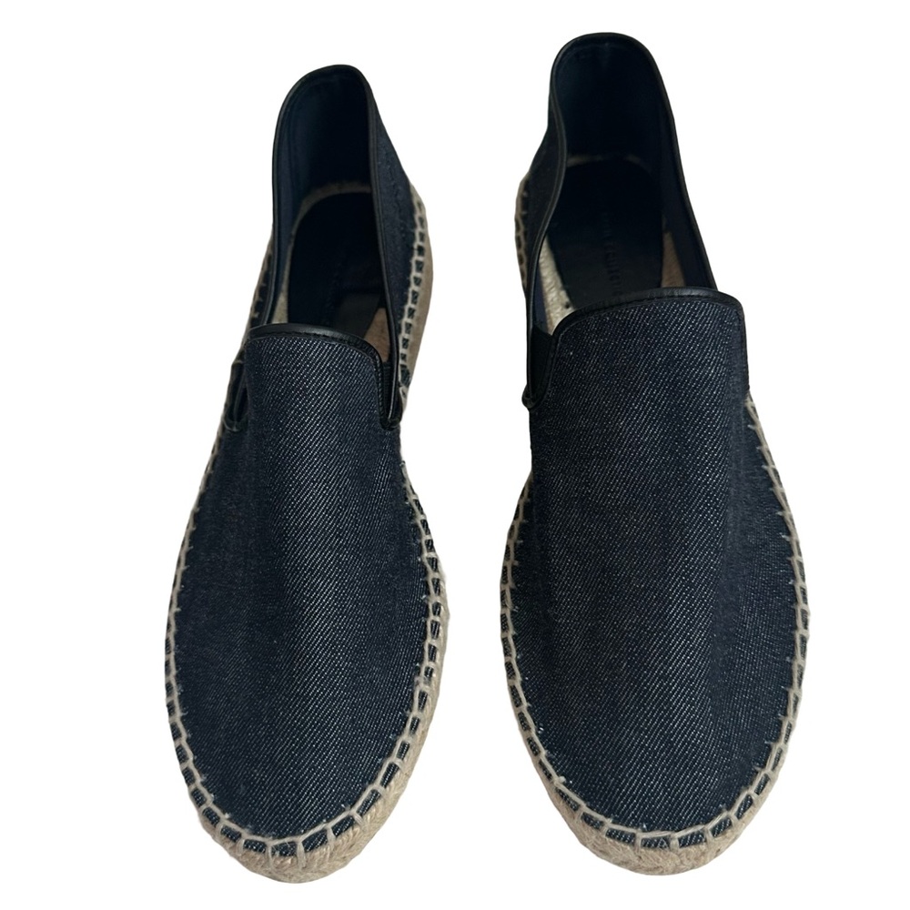 Zara Basic Collection Black Denim Espadrille Slip… - image 7